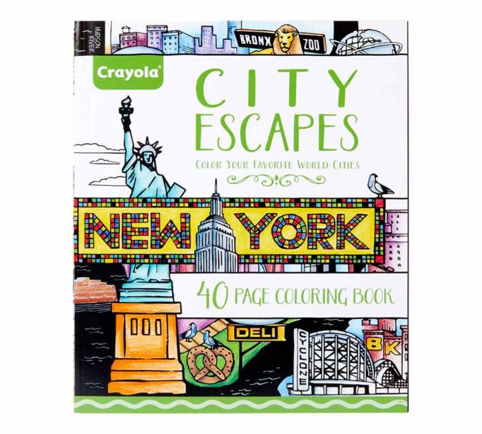 City escapes coloring book atlanta