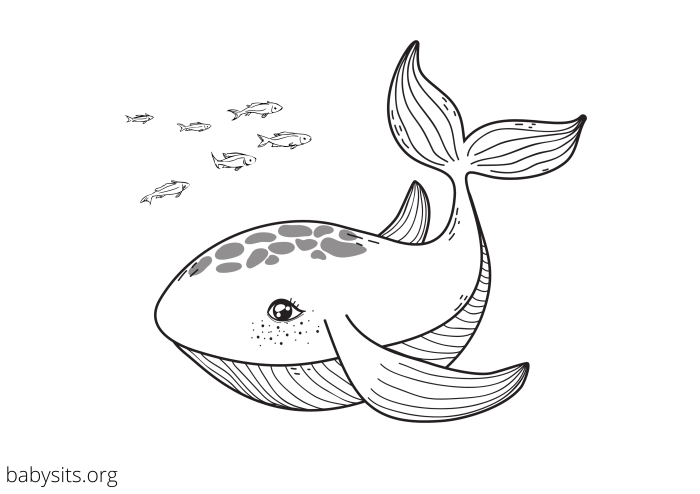 Chibi ocean animal coloring pages