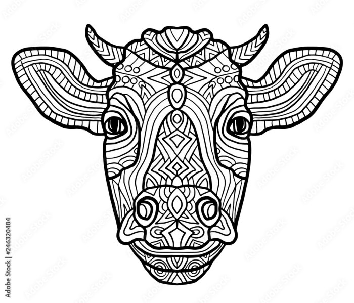 Zen animal coloring book