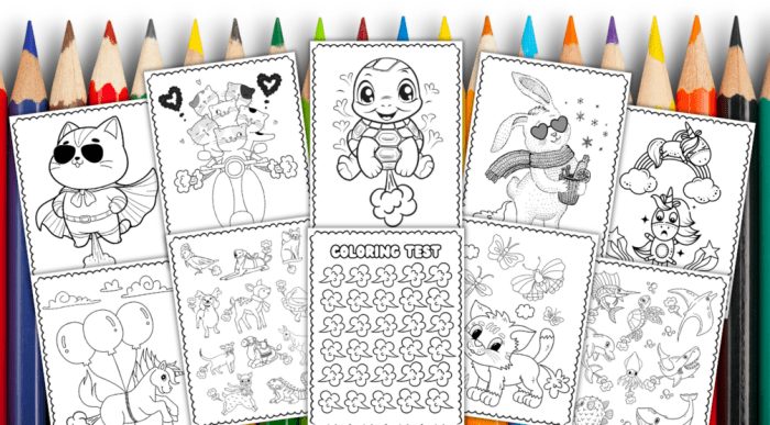 Dapper animals coloring book pages