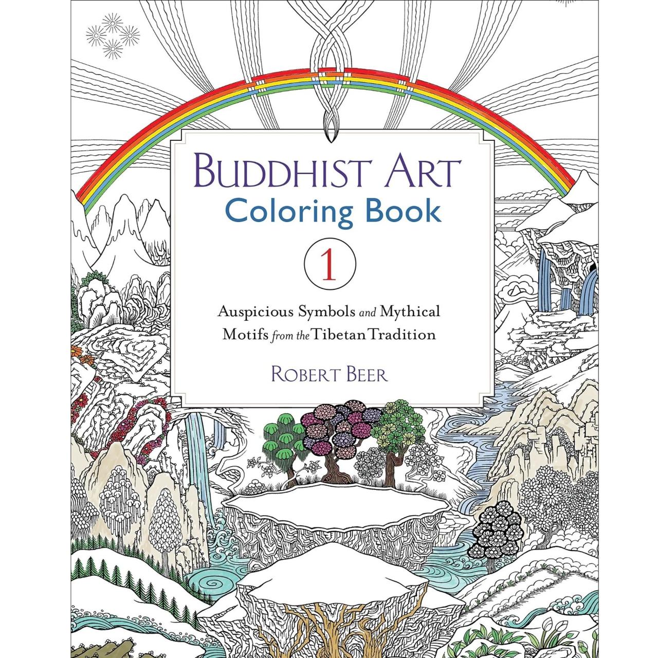 Buddhist paintings coloring book