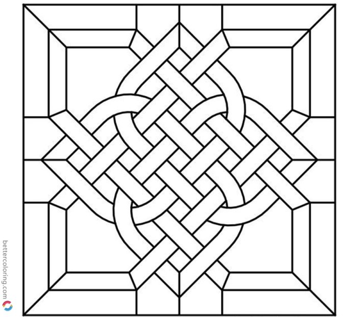 Celtic stained glass coloring book