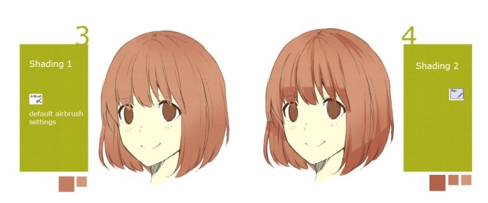 Coloring anime hair sai