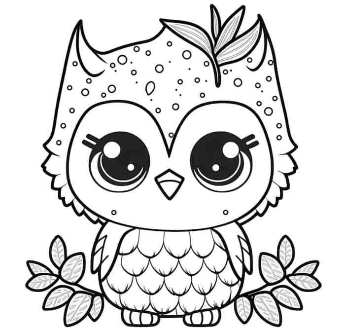 Cute animal coloring page