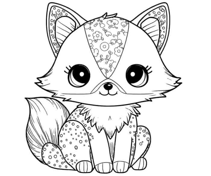 Designed animal coloring pages