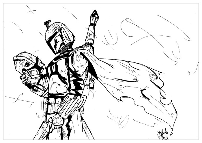 Book of boba fett coloring pages