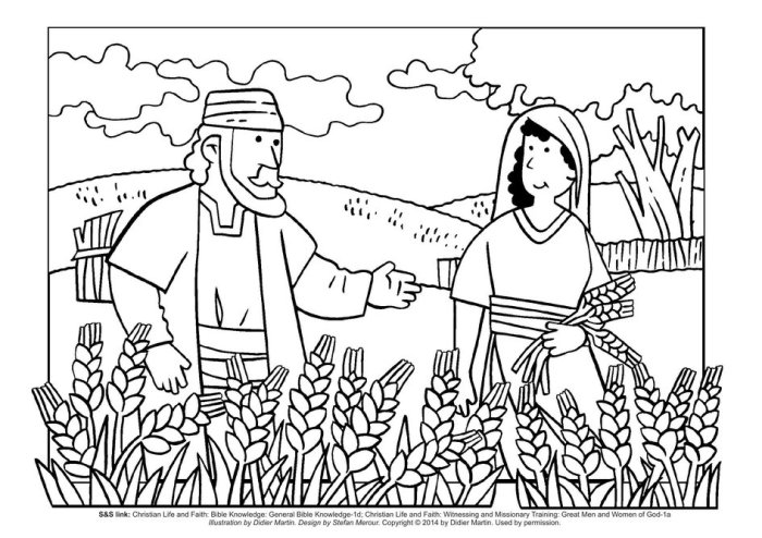 Book of ruth coloring pages