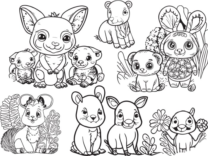 Baby animals coloring pages