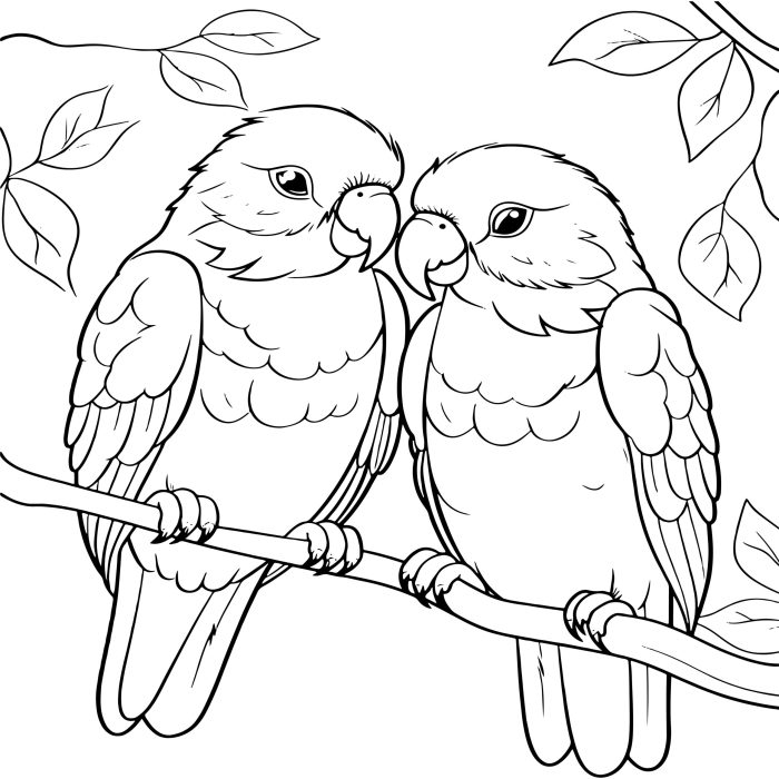 Birds and blooms coloring book