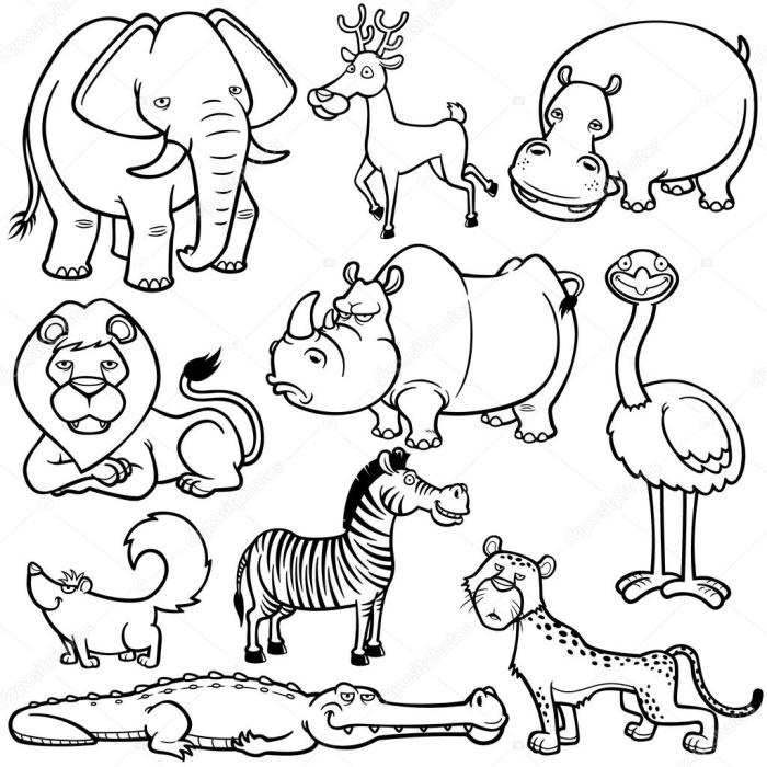 Coloring pages animals pdf