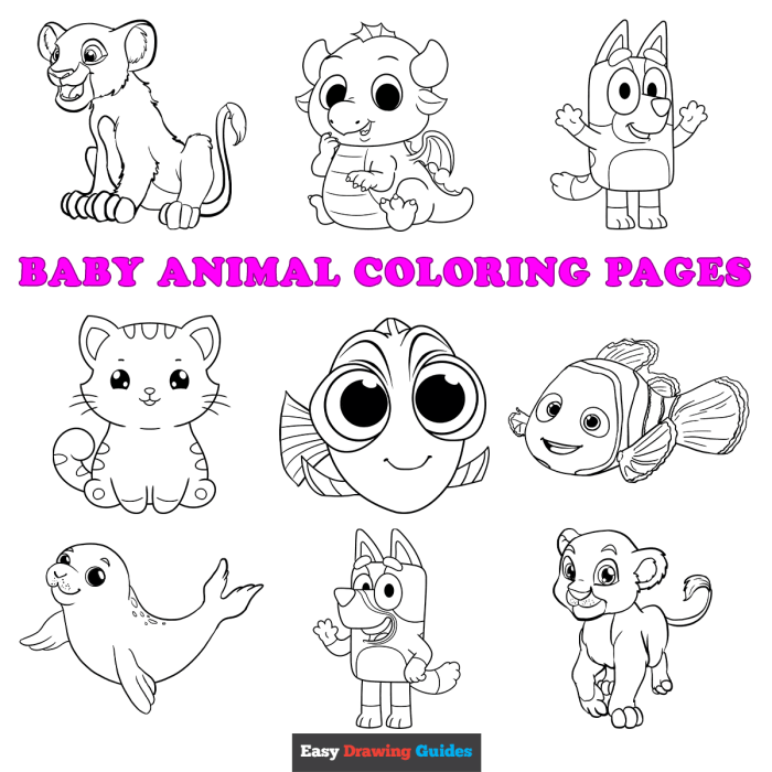 Google coloring printable pics of baby animals