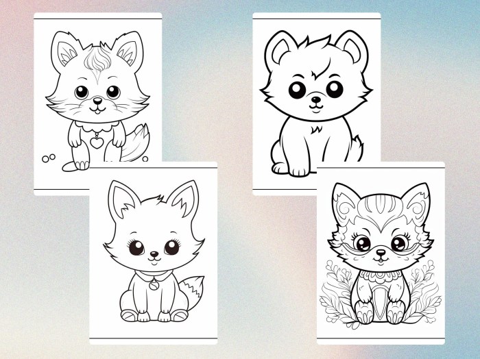 Emoji and animals coloring pages