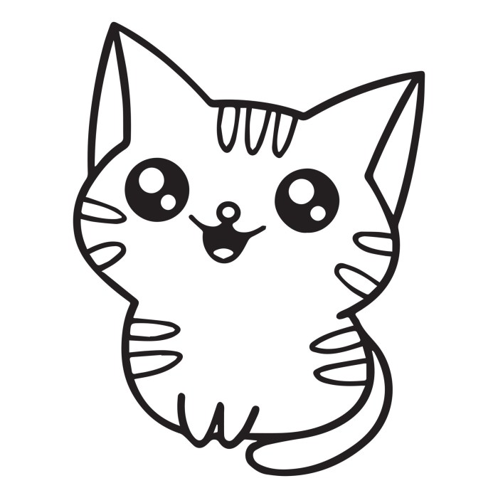 Coloring page from animals cat