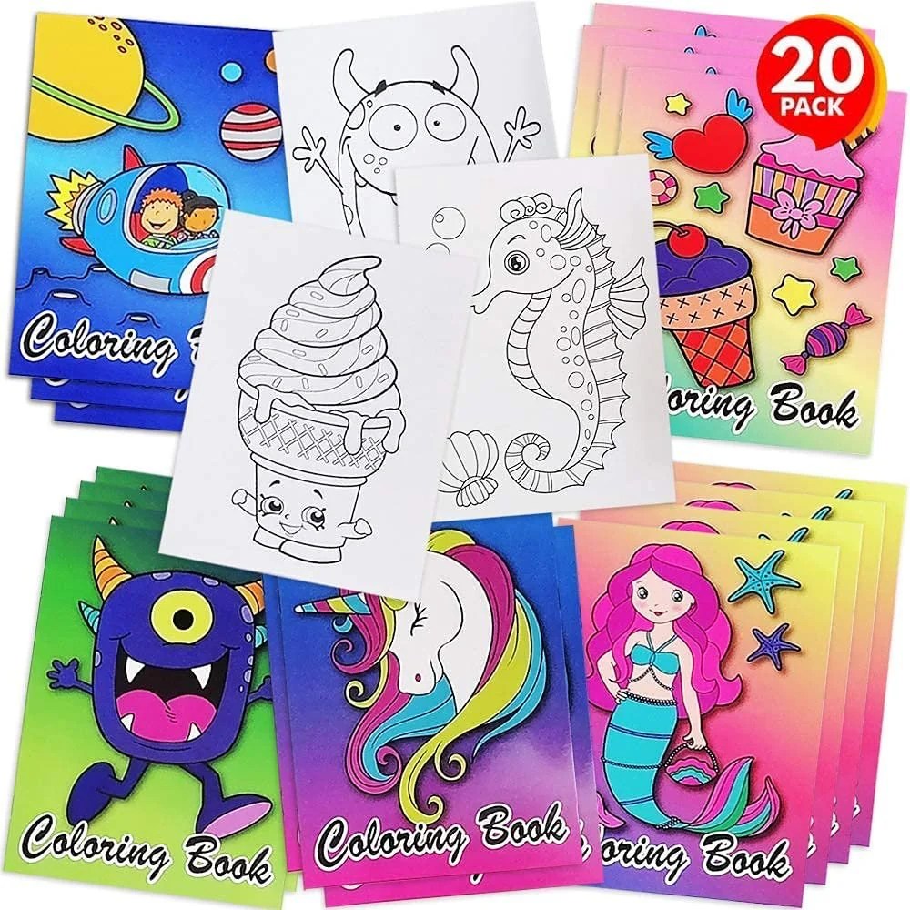 Bulk mini coloring books