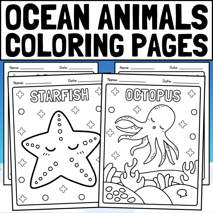 Coloring animals ocean habitat pages animal habitats drawing activity sea forest printable nature sheets food print kids chain world exploringnature