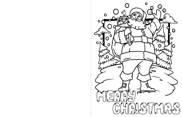 Christmas card coloring book