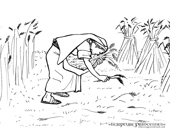 Book of ruth coloring pages