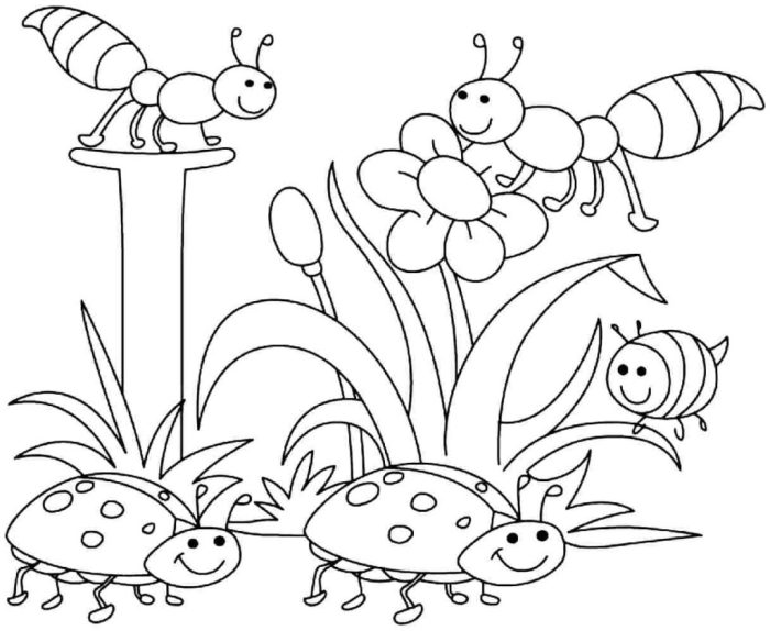 Spring animal coloring pages