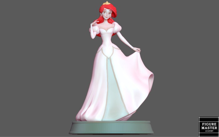 Disney ariel wedding dress