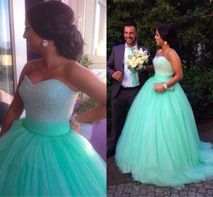 Mint green dresses for wedding