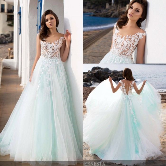 Mint green dresses for wedding