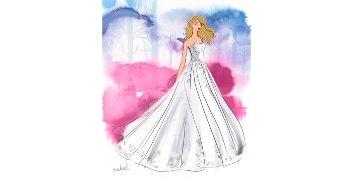 Disney aurora wedding dress