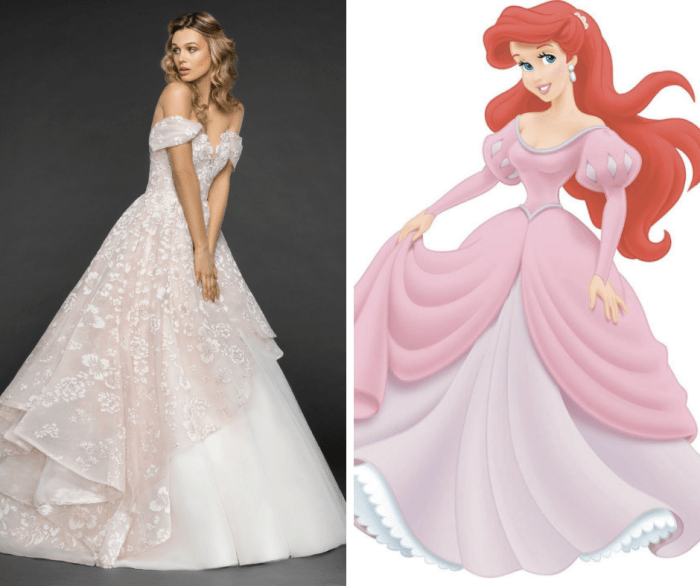 Disney ariel wedding dress