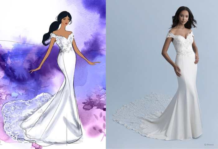 Jasmine disney princess wedding dress