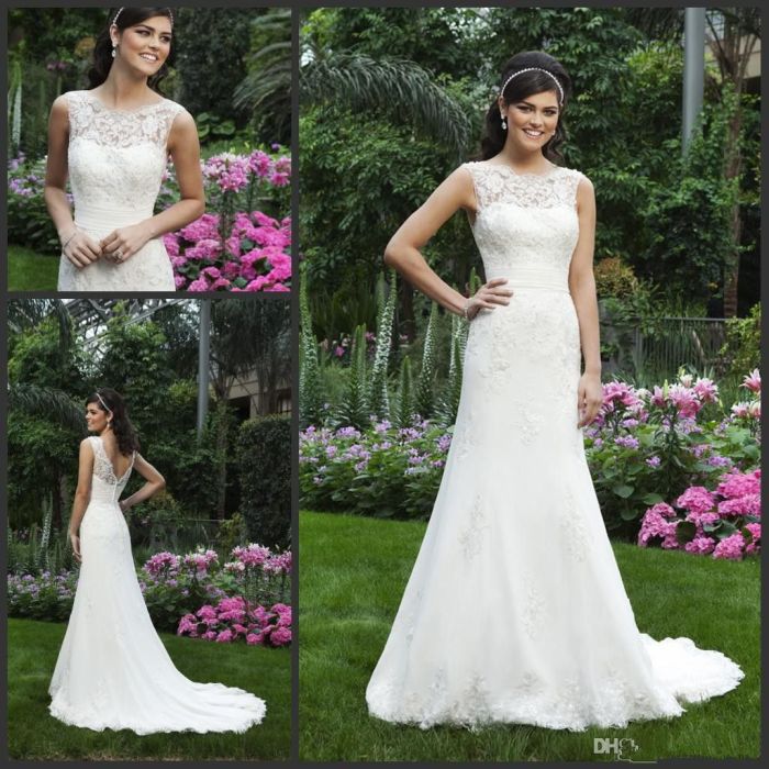 Budget lace wedding dresses