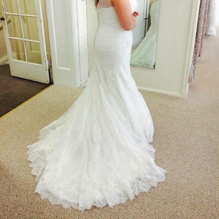 Size 12 in wedding dress