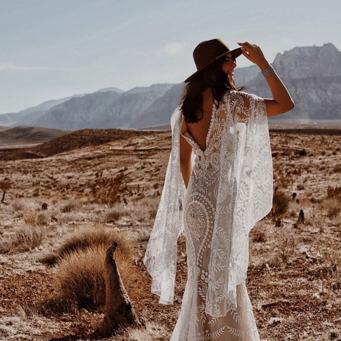 Hippie style wedding dresses