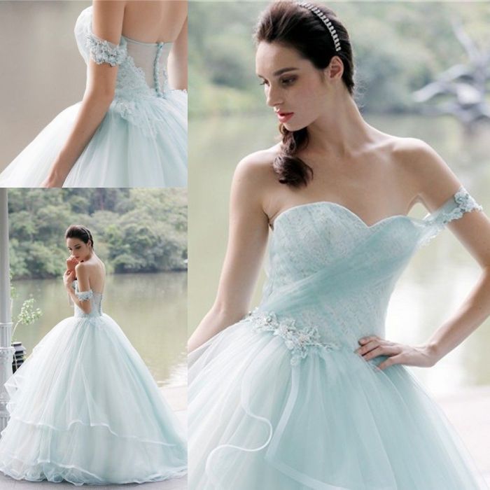 Light blue cocktail dress for wedding